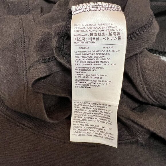 Levi’s Crop Top Muscle Tee with Rainbow Logo Women XL - Picture 7 of 8